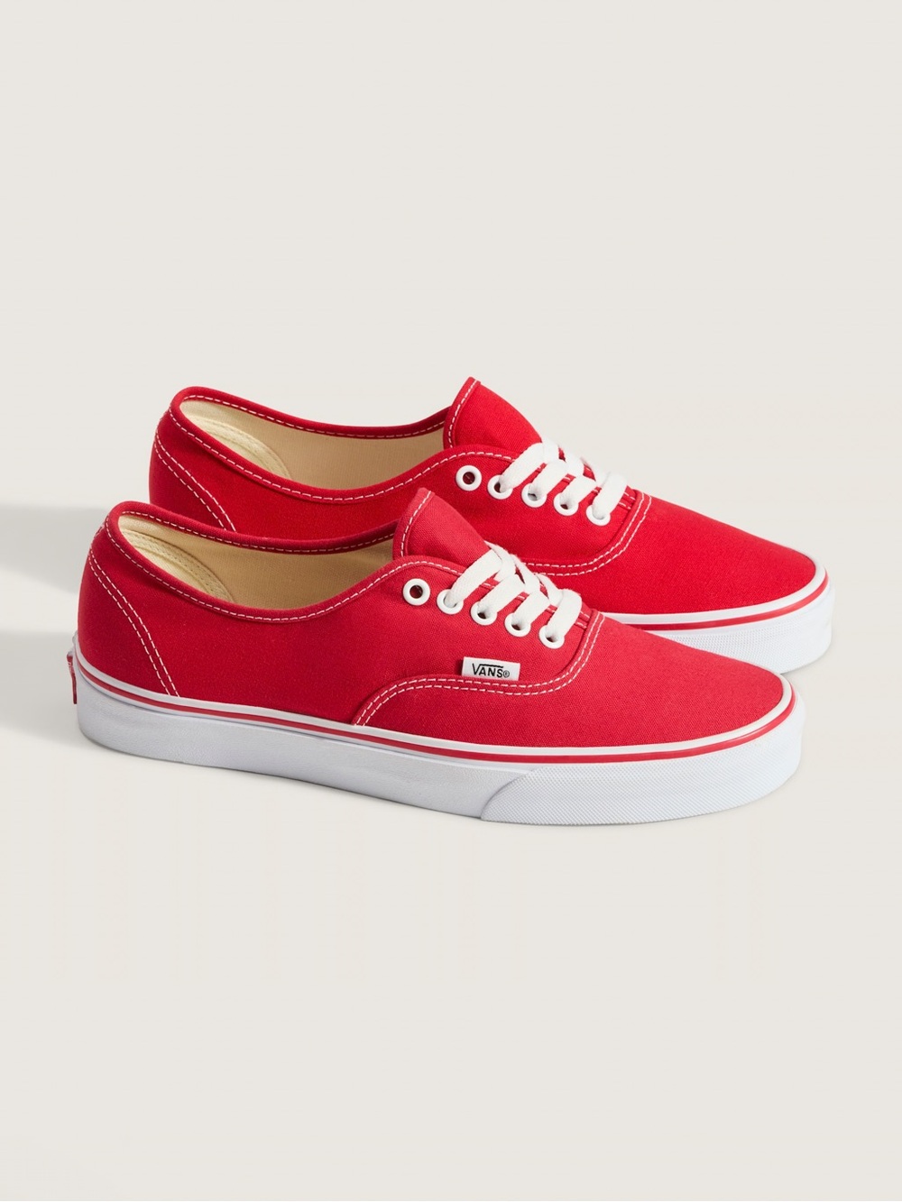 VANS Authentic Red Shoes men size 6 women’s 7.5